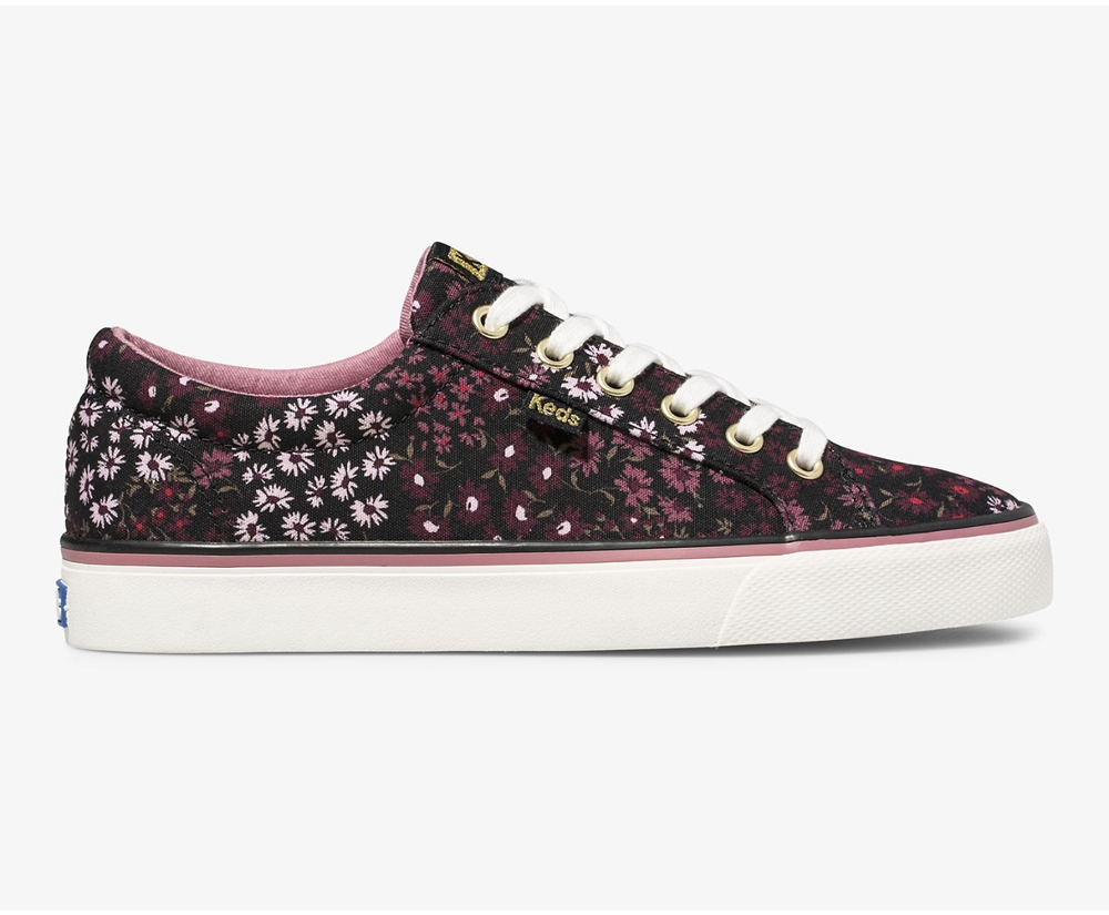 Basket Keds Femme Noir - Jump Kick Floral - 164-IUSJCG